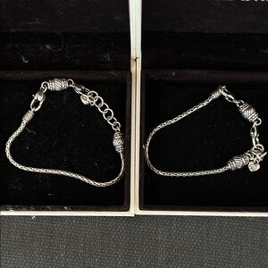 Brighton Elegant Silver Women's Charm Bracelet